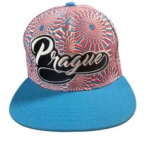 Prague Red and Blue Snapback Hat